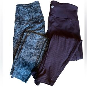 Lululemon Leggings Set - Grey and Purple Both Size 4